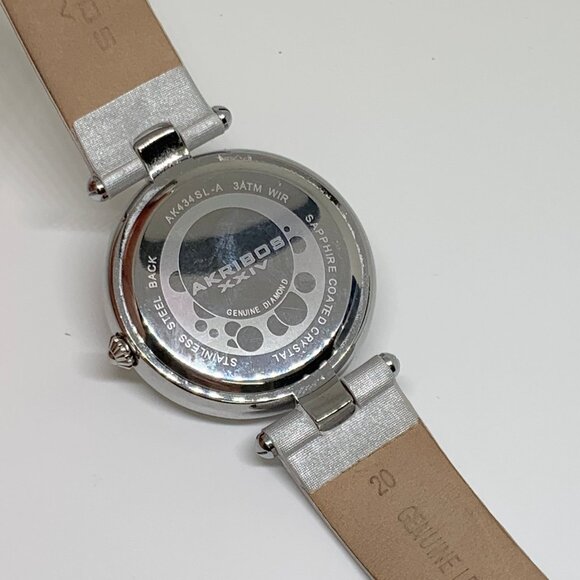 Akribos XXIV genuine Diamond Dial Women's watch  AK434SL sapphire running - Picture 5 of 5
